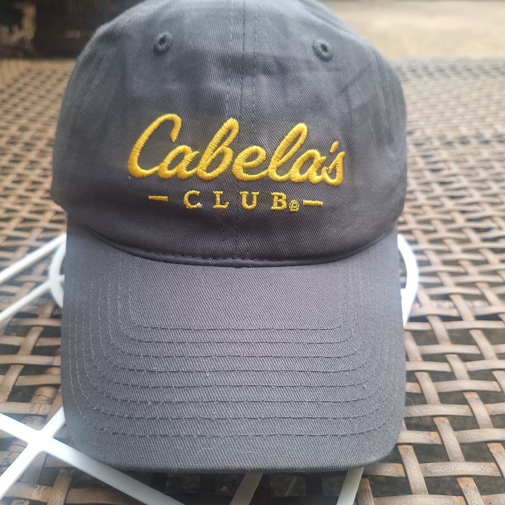 Cabela's Charcoal and Gold Men's Hat NWOT